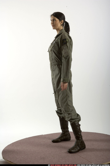 Woman Adult Athletic White Martial art Standing poses Army