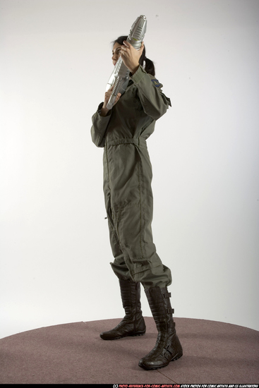 Woman Adult Athletic White Martial art Standing poses Army