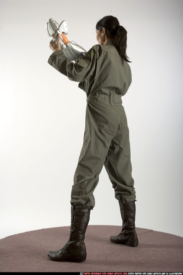 Woman Adult Athletic White Martial art Standing poses Army