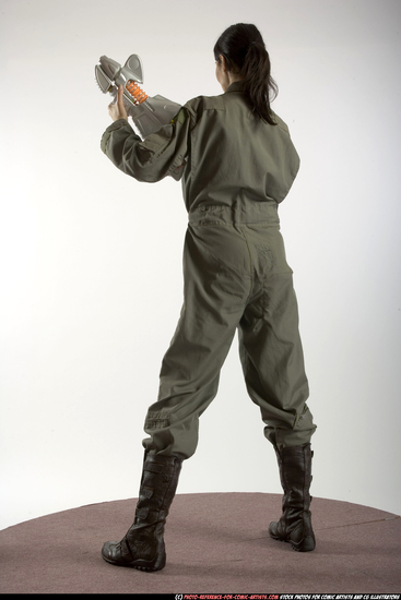 Woman Adult Athletic White Martial art Standing poses Army