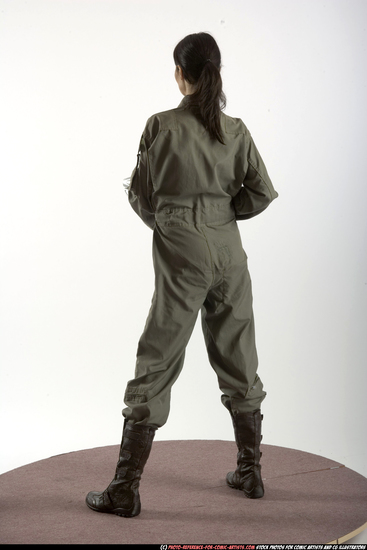 Woman Adult Athletic White Martial art Standing poses Army