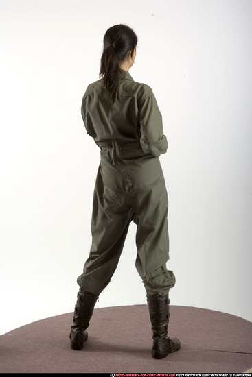 Woman Adult Athletic White Martial art Standing poses Army