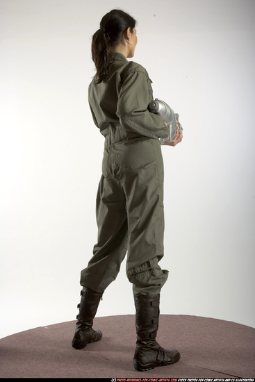 Woman Adult Athletic White Martial art Standing poses Army