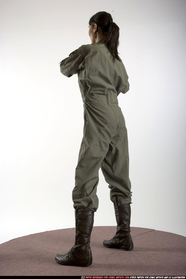 Woman Adult Athletic White Martial art Standing poses Army