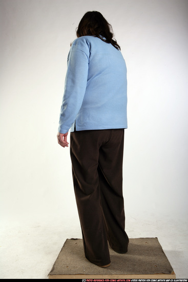 Woman Old Chubby White Martial art Standing poses Casual