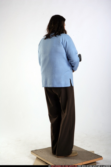 Woman Old Chubby White Martial art Standing poses Casual