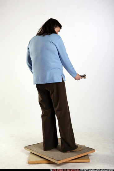 Woman Old Chubby White Daily activities Standing poses Casual