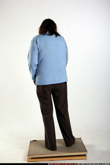 Woman Old Chubby White Daily activities Standing poses Casual