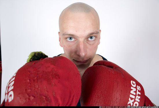 Man Adult Muscular White Fist fight Sitting poses Casual