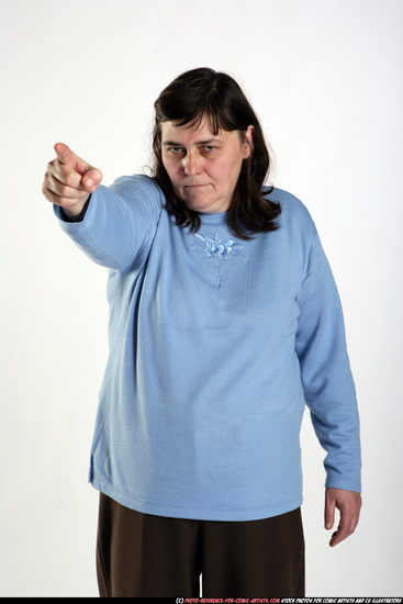 Woman Old Chubby White Neutral Sitting poses Casual