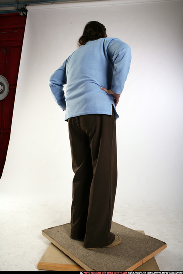 Woman Old Chubby White Martial art Standing poses Casual