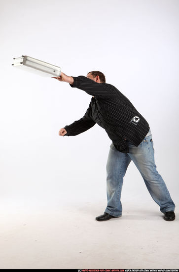 Man Adult Chubby White Throwing Standing poses Casual