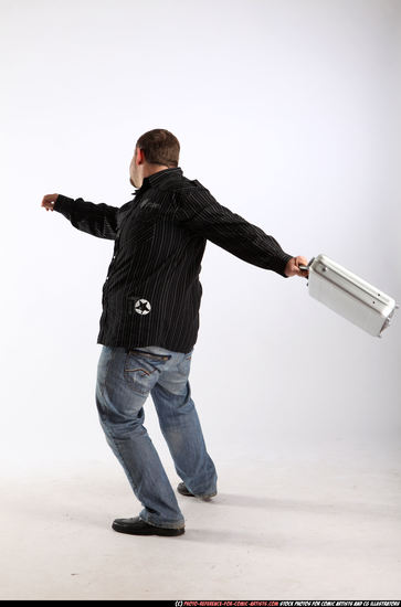 Man Adult Chubby White Throwing Standing poses Casual