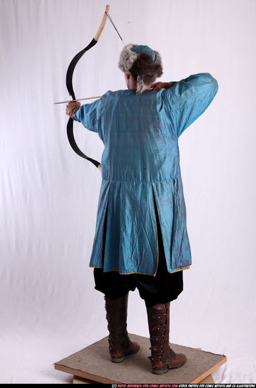 Woman Adult Average White Fighting with bow Standing poses Army