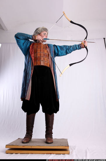 Woman Adult Average White Fighting with bow Standing poses Army