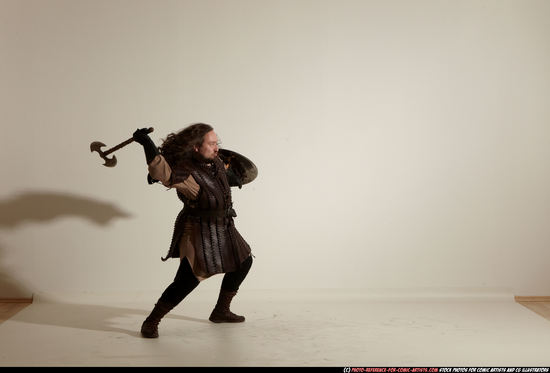 Man Adult Average White Fighting with sword Moving poses Army