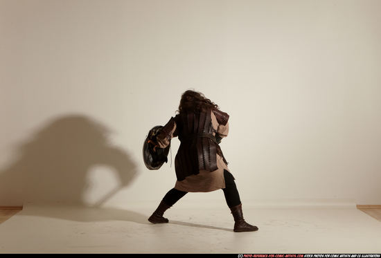 Man Adult Average White Fighting with sword Moving poses Army