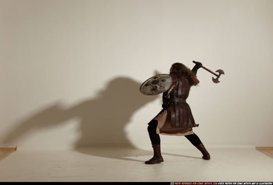 Man Adult Average White Fighting with sword Moving poses Army