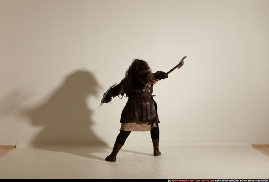 Man Adult Average White Fighting with sword Moving poses Army