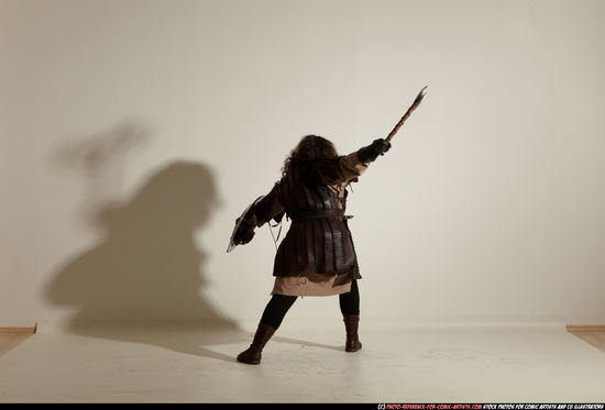 Man Adult Average White Fighting with sword Moving poses Army