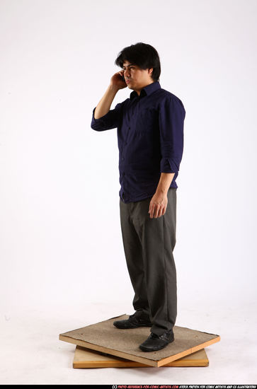 Man Adult Average Daily activities Standing poses Casual Asian