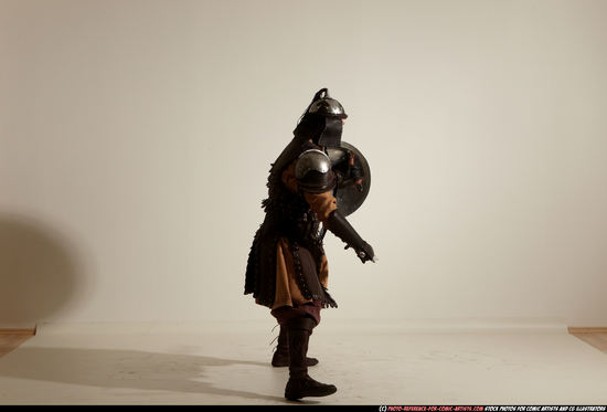 Man Adult Average White Fighting with sword Moving poses Army