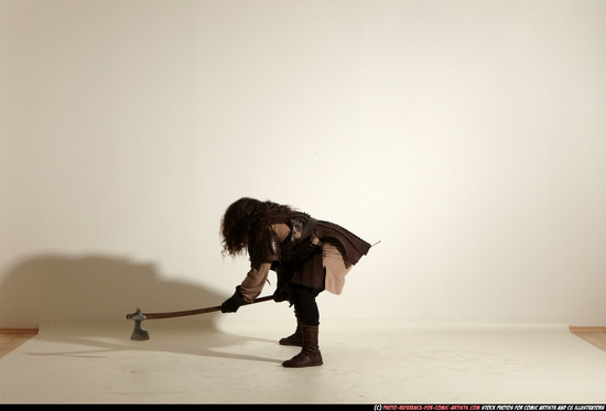 Man Adult Average White Fighting with sword Moving poses Army