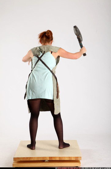 Woman Adult Average White Fighting with sword Standing poses Army