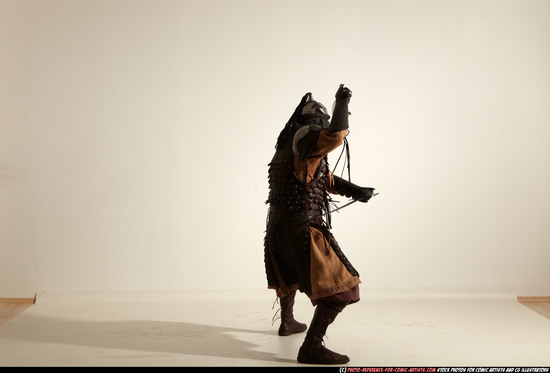 Man Adult Average White Fighting with sword Moving poses Army