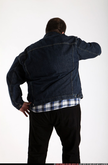 Man Adult Chubby White Fighting with gun Standing poses Casual