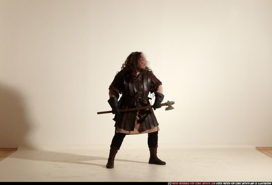 Man Adult Average White Fighting with sword Moving poses Army