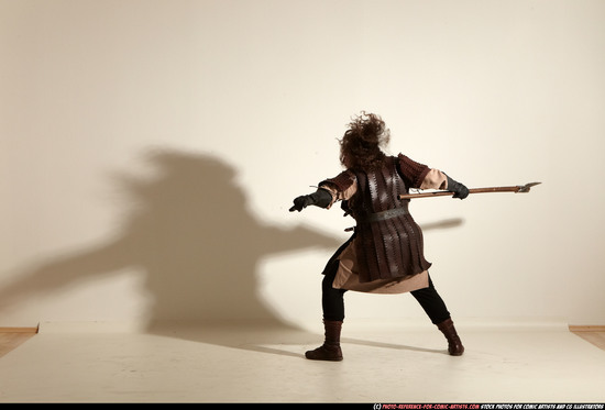 Man Adult Average White Fighting with sword Moving poses Army