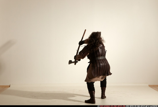 Man Adult Average White Fighting with sword Moving poses Army