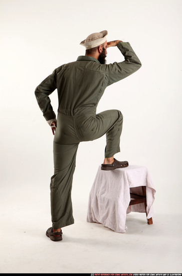 Man Adult Athletic White Neutral Standing poses Army