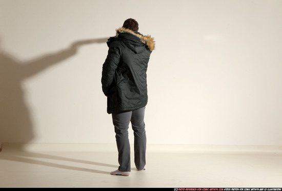 Man Adult Muscular White Fighting with gun Standing poses Casual