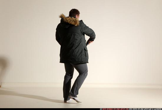 Man Adult Muscular White Fighting with gun Standing poses Casual