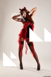 Woman Adult Athletic White Standing poses Casual