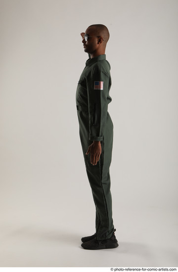 Man Adult Average Black Neutral Standing poses Army