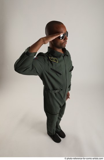 Man Adult Average Black Neutral Standing poses Army