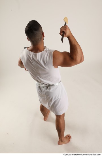 Man Adult Muscular White Throwing Standing poses Casual