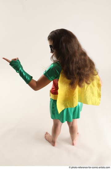 Woman Young Average White Fighting with sword Standing poses Casual