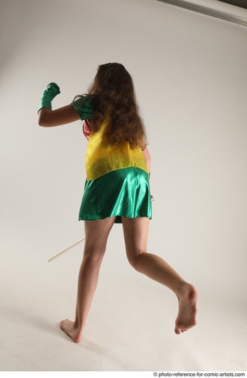 Man Young Average White Fighting with sword Standing poses Casual