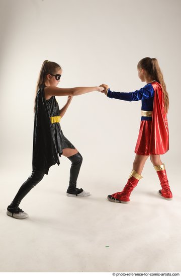 Young Athletic White Fist fight Standing poses Casual Women