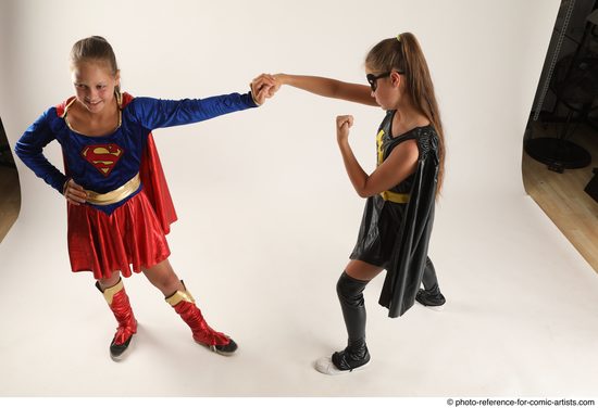 Young Athletic White Fist fight Standing poses Casual Women