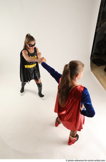 Young Athletic White Fist fight Standing poses Casual Women