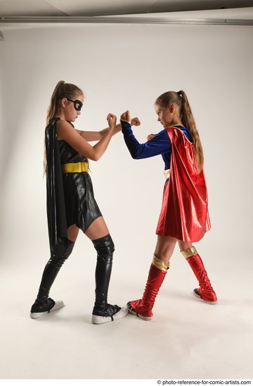 Young Athletic White Fist fight Standing poses Casual Women