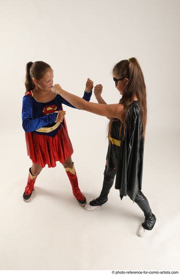 Young Athletic White Fist fight Standing poses Casual Women