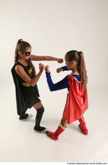 Young Athletic White Fist fight Standing poses Casual Women