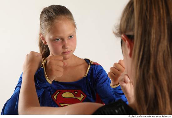 Young Athletic White Fist fight Standing poses Casual Women