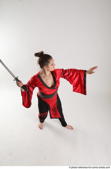 Woman Adult Average Martial art Standing poses Casual Latino